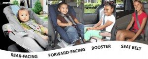 Four varieties of child car seat